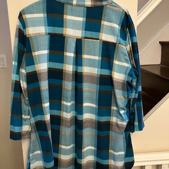 Long Sleeve Mock Grunge Shirt - Picture 5 of 7